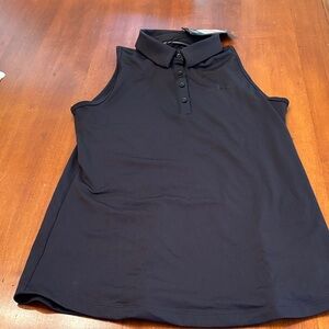 Women’s Under Armour Black Sleeveless Golf  Polo
